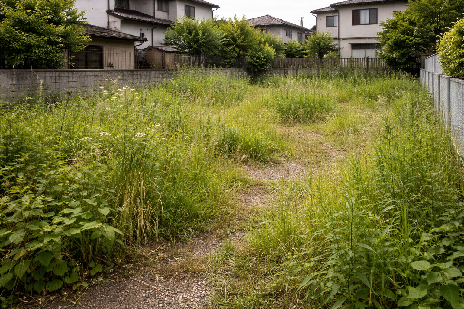 草刈り・除草 Before｜雑草が伸びている状態