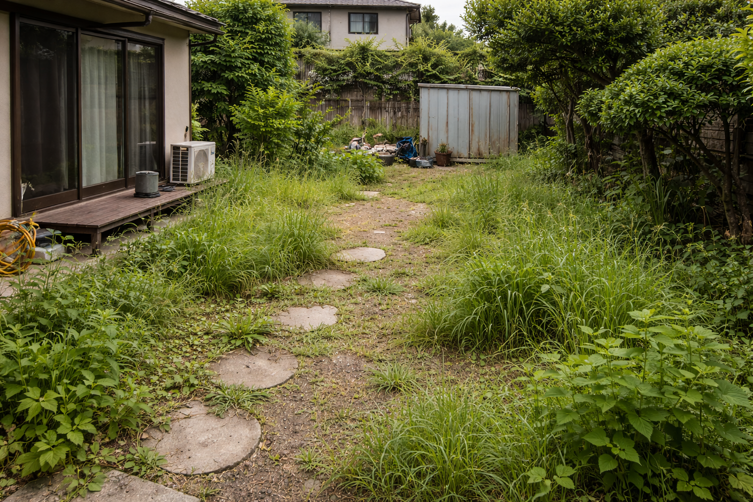 庭づくり Before｜整備前の庭の状態