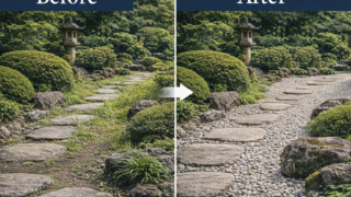 雑草対策｜防草シート＋砂利敷きでお庭をすっきり（施工事例）